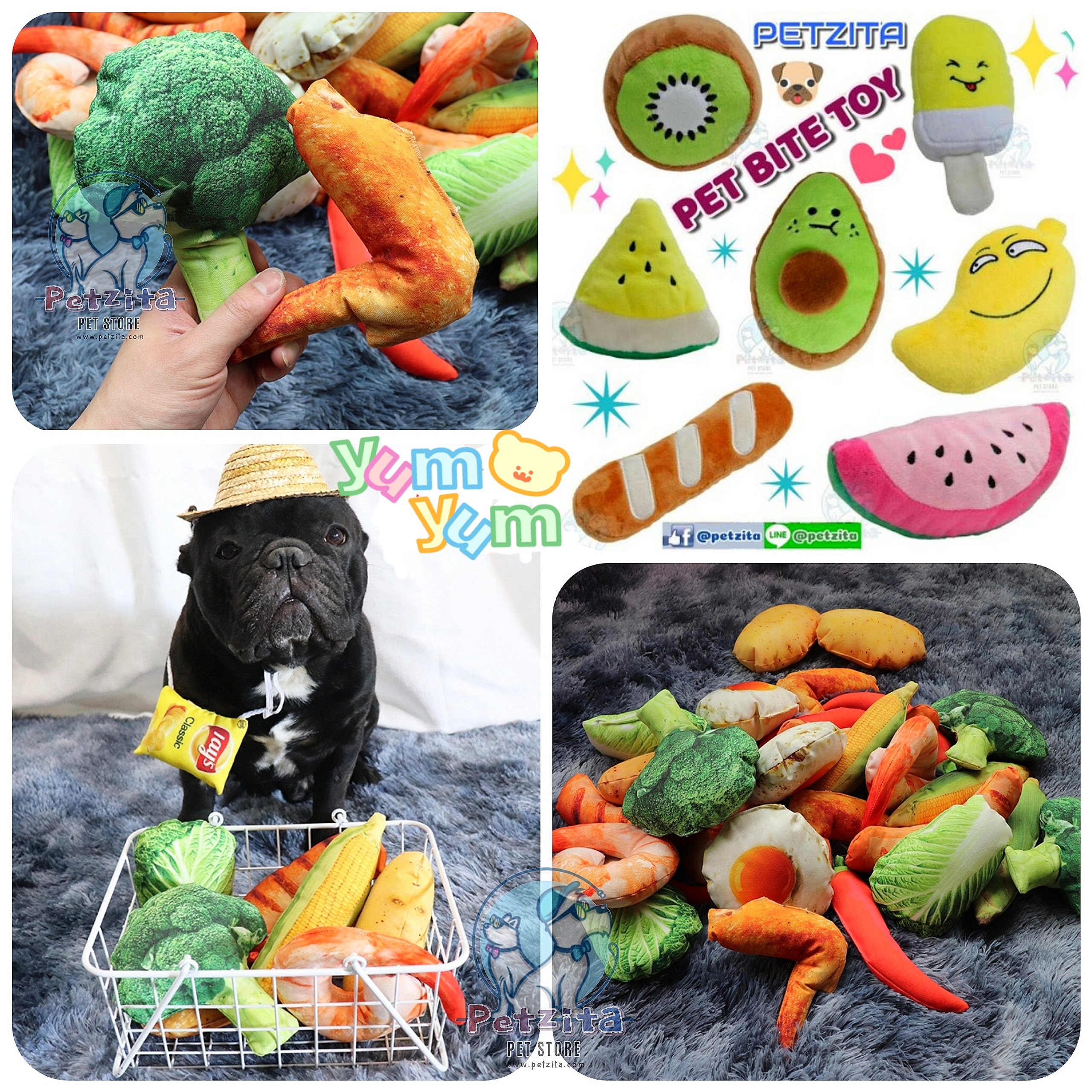 🇹🇭พร้อมส่ง🇹🇭 🐶🐱🌈 ตุ๊กตาของเล่นน่ารักๆ สำหรับสัตว์เลี้ยง 🐶🐱 บีบกัดแทะมันส์ๆ เลยจ้า #บีบมีมีเสียงปี๊ปๆ ทุกอัน