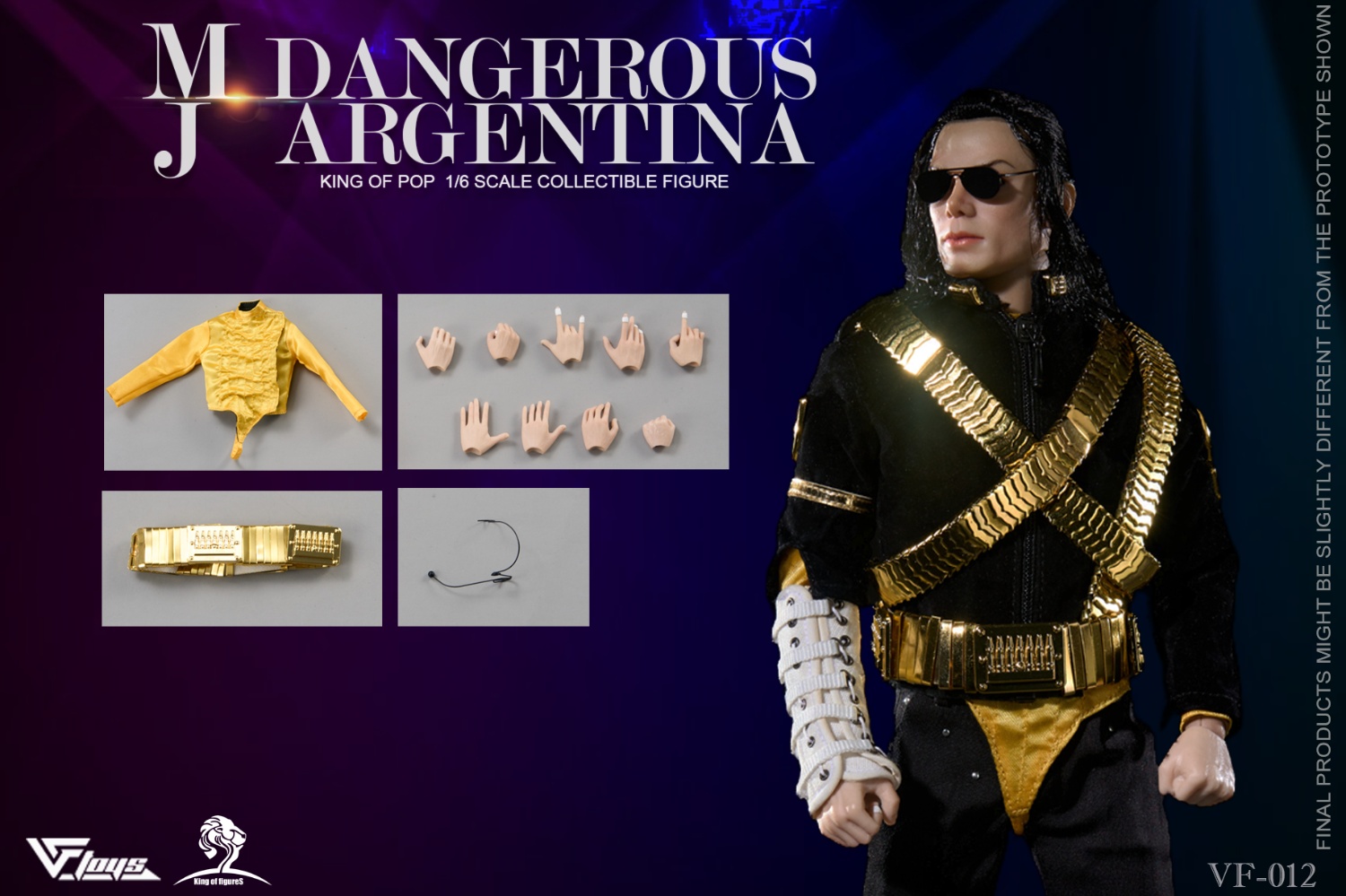 [สั่งจอง]VFTOYS+King of Figure VF-012 1/6 : MJ DANGEROUS ARGENTINA