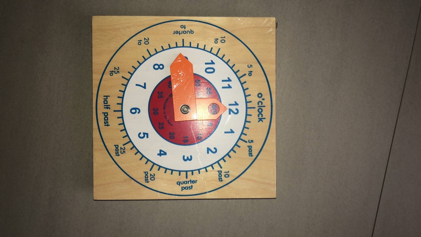 นาฬิกาตั้งโต๊ะ(ภาษาอังกฤษ), นาฬิกาสื่อการสอน,ของเล่นเสริมพัฒนาการ, ของเล่น, สื่อการสอนปฐมวัย