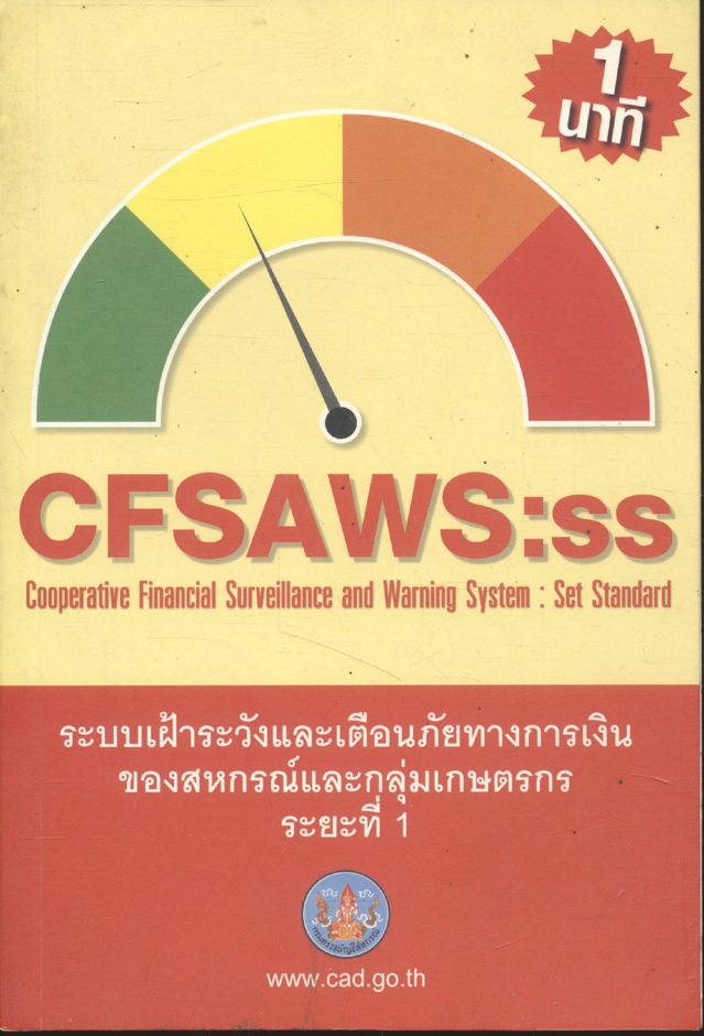 ระบบเฝ้าระวังและเตือนภัยทางการเงินของสหกรณ์และกลุ่มเกษตรกร ระยะที่ 1