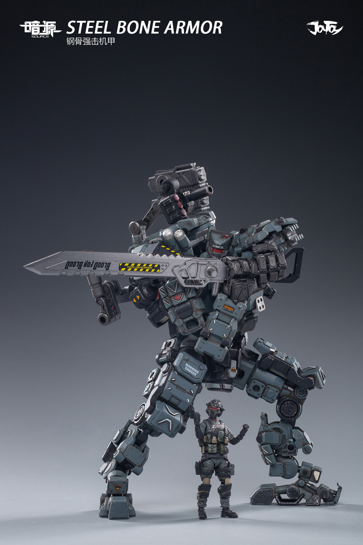 [สั่งจอง] JOYTOY JT0128 1/25 : Steel bone armour (Grey）