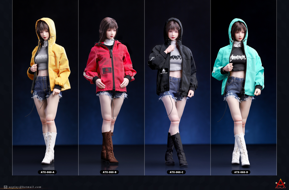 [สั่งจอง] ACPLAY 1/6 : Female Fashion Jacket and Denim shorts set