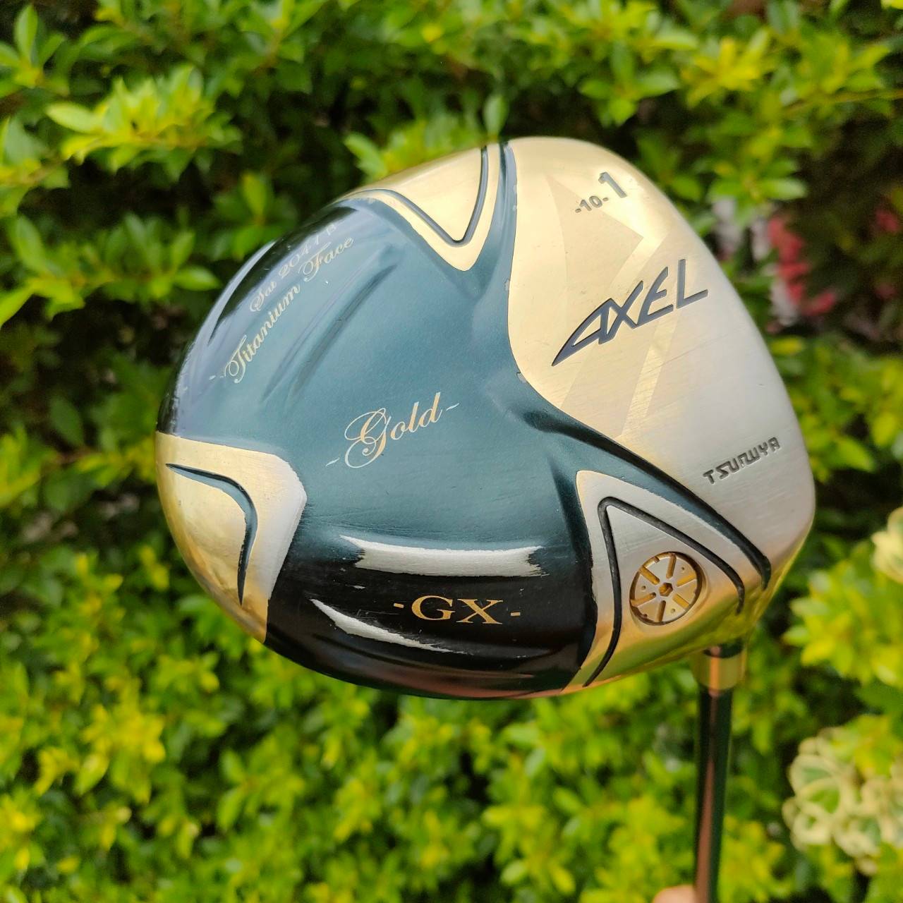 DRIVER TSURUYA AXEL GX GOLD LIMITED NON-CONFORM องศา 10 ก้าน FUJIKURA MOTORE FLEX R หน้าเด้งสุดขีด ตีไกลสุดขั้ว ชนรั้วชนธง!! ไม้กอล์ฟมือสอง ของแท้ BY NakaraLuxurious