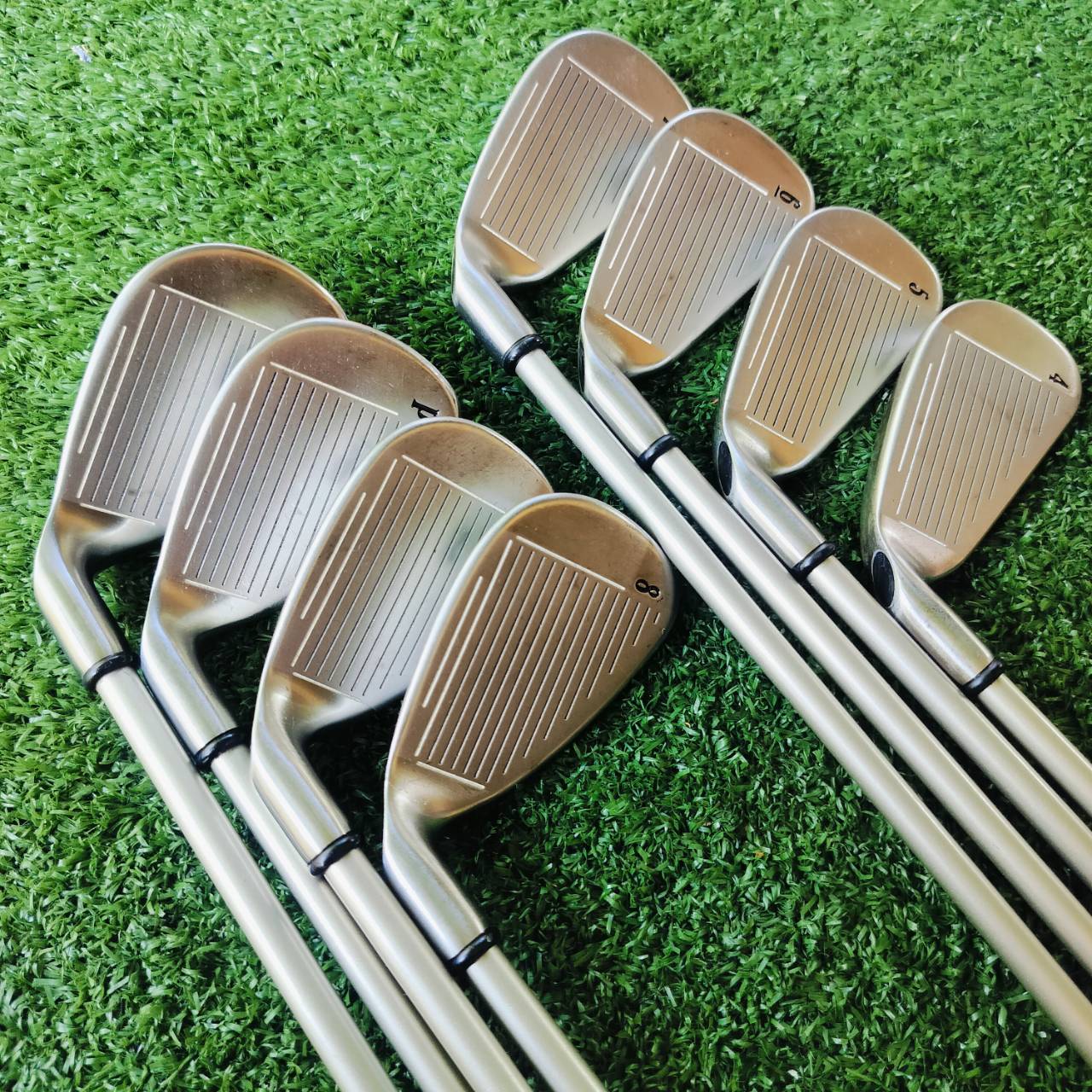 *** ไม้กอล์ฟสำหรับผู้หญิง *** ชุดเหล็ก Callaway X-14 GEMS ตีง่าย ก้านเบา ก้านเสียบแบบเจาะทะลุ CAVITY ลึกค่ะ มีเหล็ก 4 5 6 7 8 9 P S ไม้กอล์ฟพรีเมี่ยมมือสอง ของแท้ By NakaraLuxurious