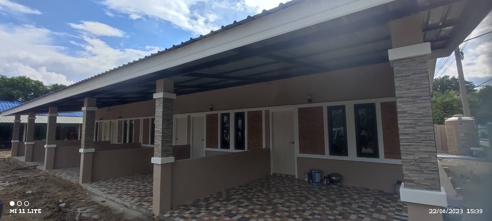 งานก่อสร้างห้องแถว จำนวน5ห้อง อ.บ้านโป่ง จ.ราชบุรี