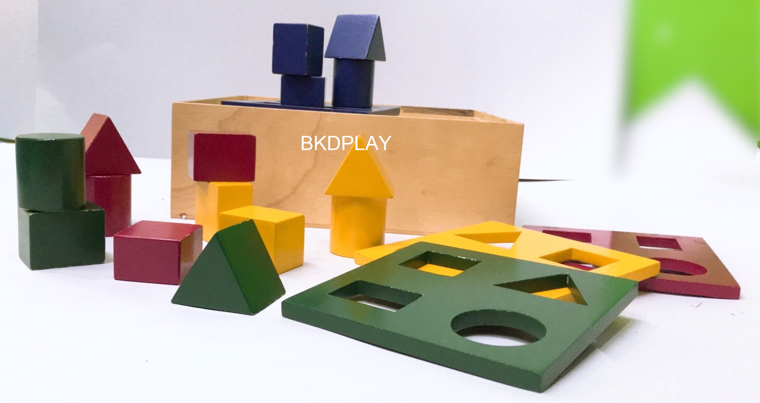 กล่องหยอดบล็อก รูปทรง-สี , ของเล่นไม้, ของเล่นเสริมพัฒนาการ, ของเล่นเด็กอนุบาล, สื่อการสอนเด็กอนุบาล วัสดุและสี ปลอดภัยต่อเด็ก มีมาตรฐาน มอก. ตามที่ สพฐ. กำหนด