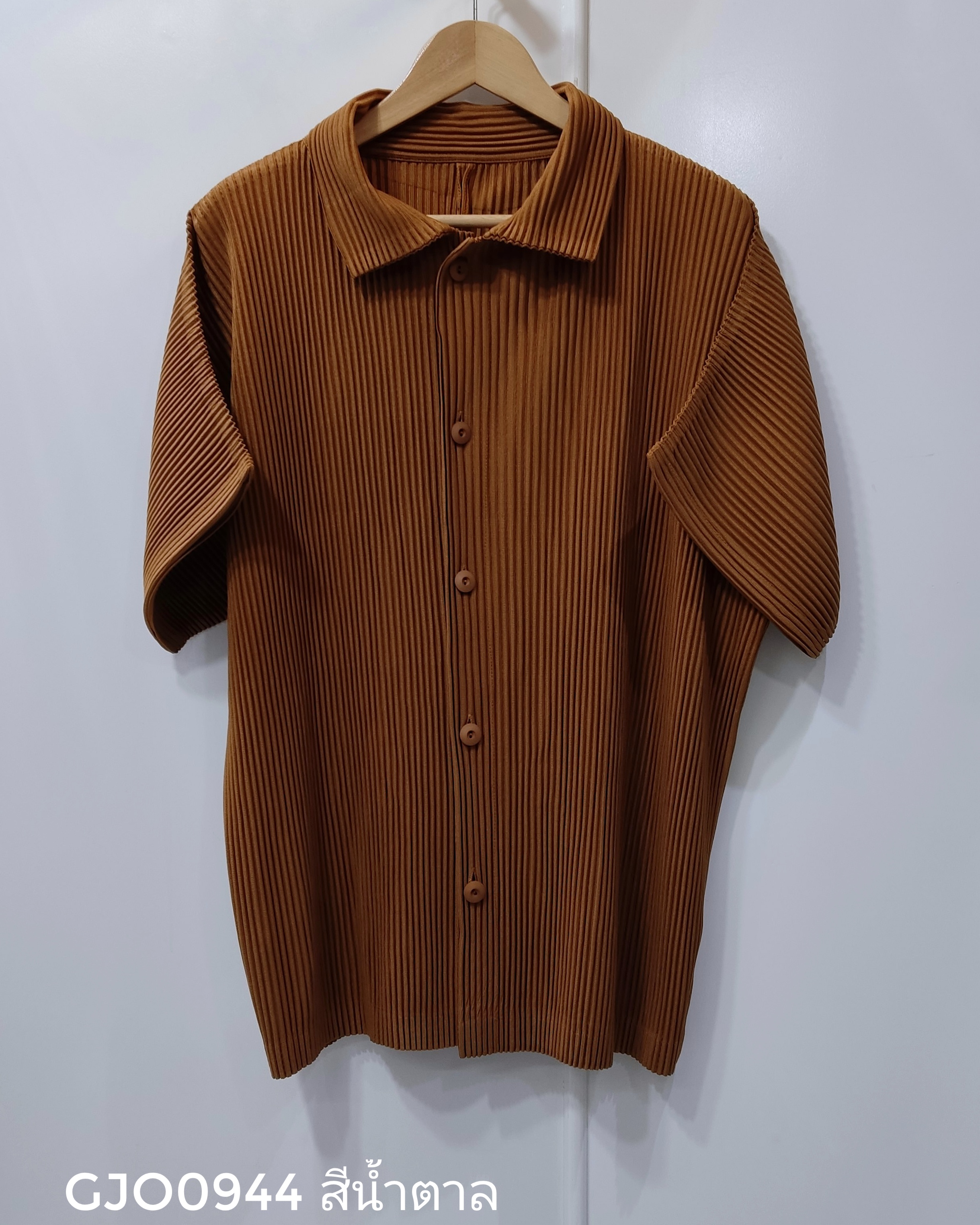 UNISEX 2MUAY รุ่น GM0944 เสื้ออัดพลีท THICK SHIRT PLEATED TOP 5 สี FREE SIZE