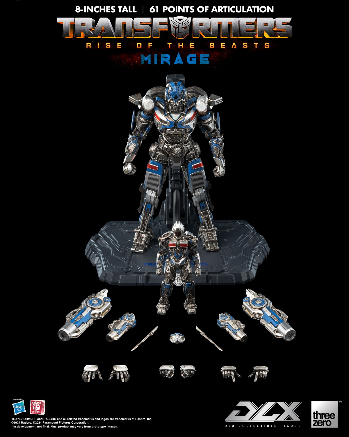 [สั่งจอง]Threezero 3Z05640W0 8" : Transformers Rise of the Beasts DLX - Mirage