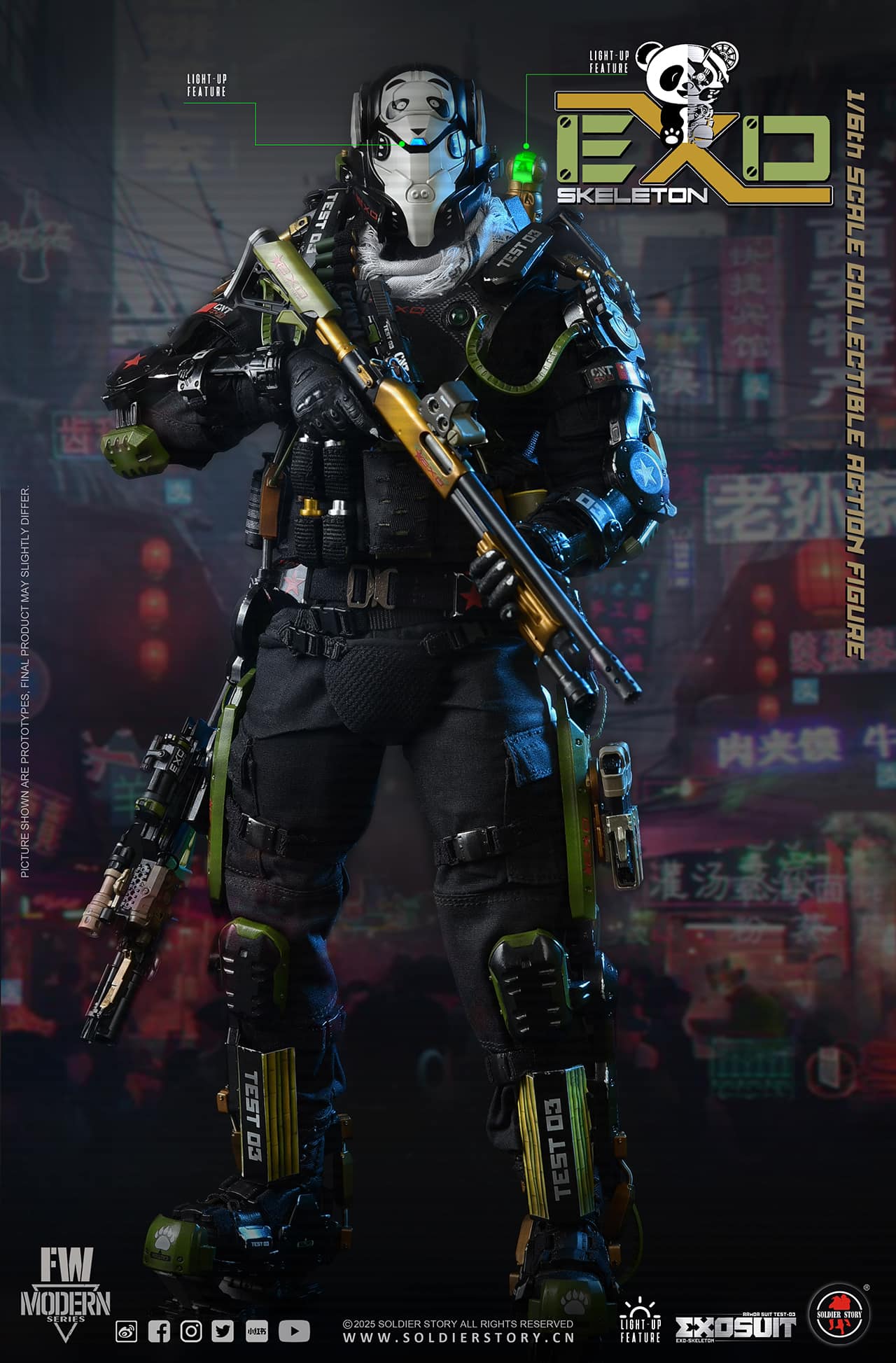 [สั่งจอง]SOLDIER STORY 1/6 : EXO-Skeleton Armor Suit Test -03 “Panda Division”