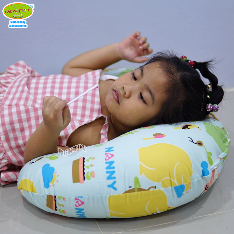 NANNY แนนนี่ หมอนรองให้นมลูกพร้อมปลอกแนนนี่ ลายN341
