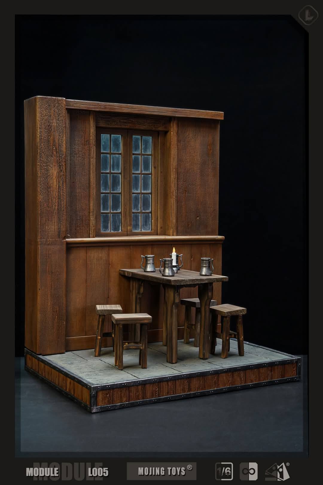 [สั่งจอง] mOjingToys - Module series - L005 1/6 : [ Middle-earth Tavern (Prancing Pony Inn) DIORAMA BASE]