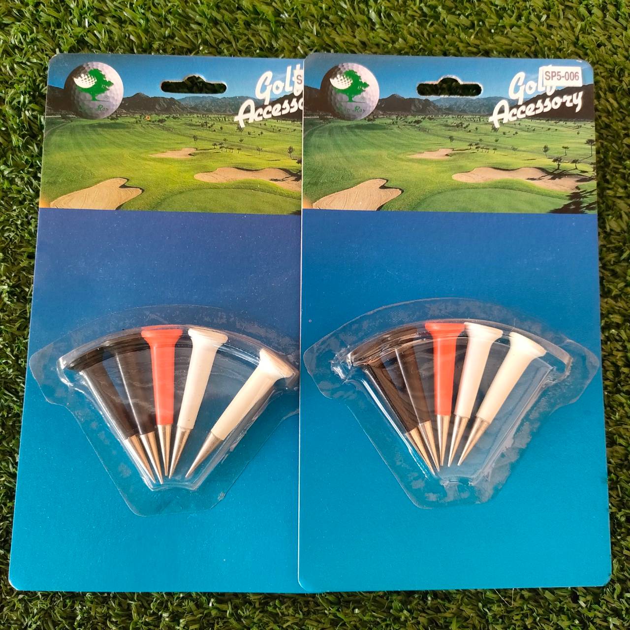 TEE GOLF ของใหม่!! 1 เเพคมี 5 ชิ้น ปลายเหล็ก ทนทาน และวัดระยะการปักลงดินได้พอดี **ราคาต่อแพ็ค** มือหนึ่ง ของแท้ BY NakaraLuxurious