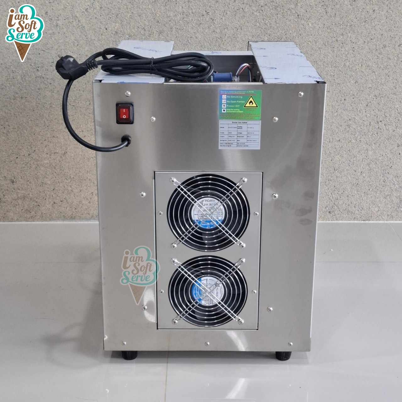 เครื่องทำบิงซู เครื่องทำน้ำแข็งเกล็ดหิมะ หน้าจอสัมผัส SNOWMAKER รุ่น SM-180 กำลังผลิต 180 Kg/24H
