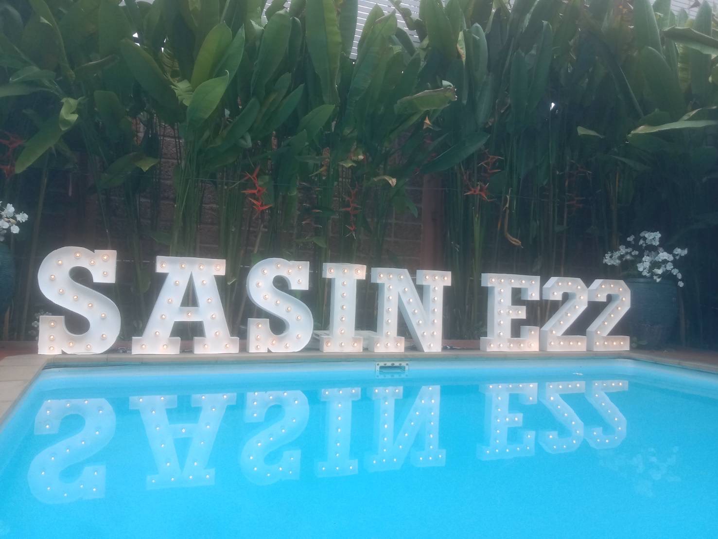 ป้ายอักษรเช่าไฟปิงปอง ป้ายไฟตกแต่งงาน