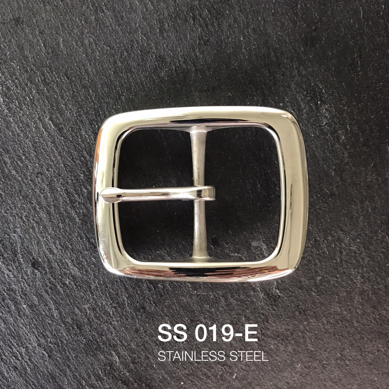 SS019-E รุ่นเงา หัวเข็มขัดสเตนเลสแท้ขนาด 38มิล หรือ 1.5นิ้ว อุปกรณ์งานหนัง**ราคาต่อชิ้น**leatherbrass
