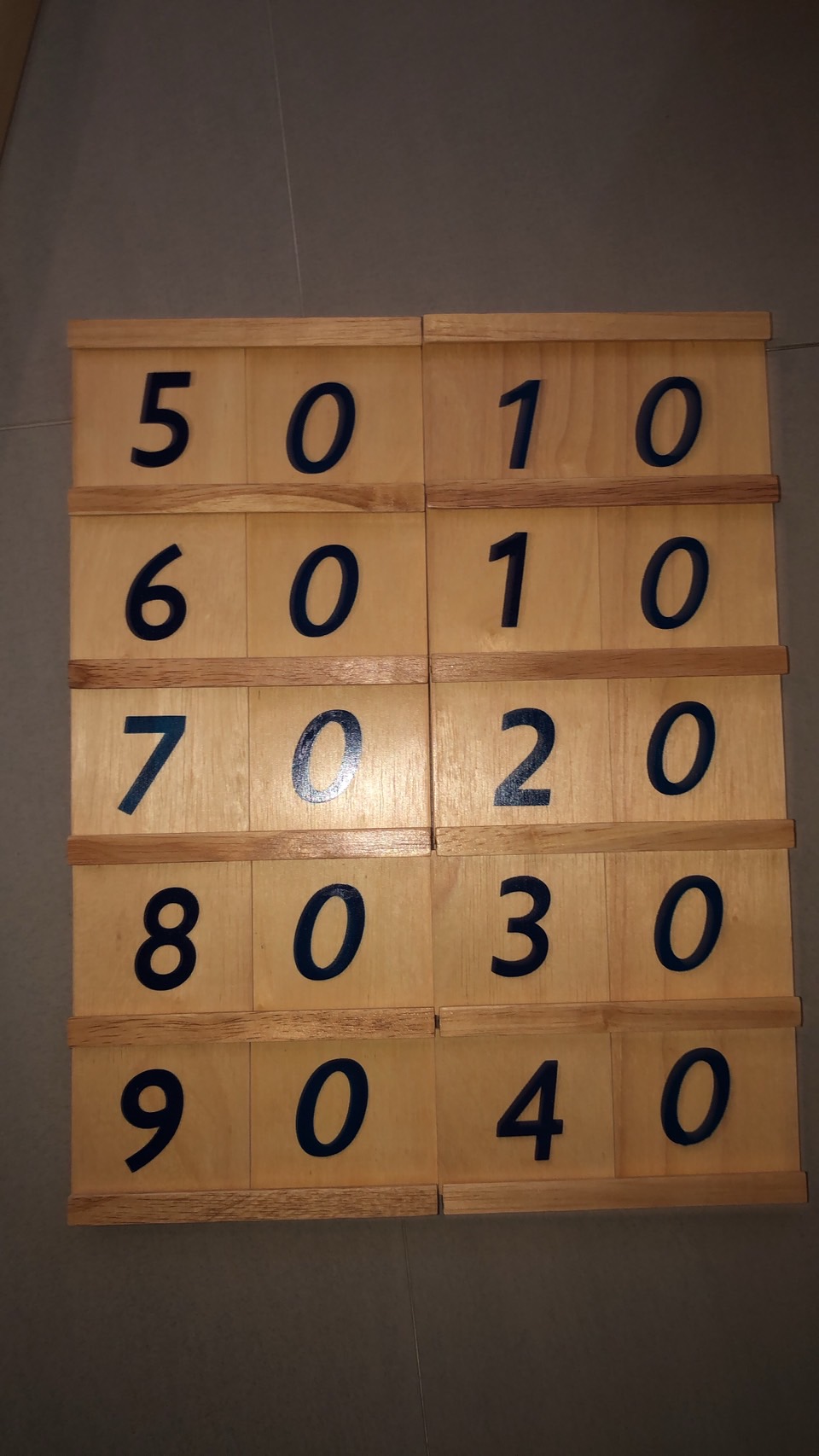 กระดานหลัก เลข 11-19 ของเล่นไม้, ของเล่นเสริมพัฒนาการ, ของเล่นเด็กอนุบาล, สื่อการสอนเด็กอนุบาล,มอนเตสซอรี่ ,montessori, สื่อการสอนประถม