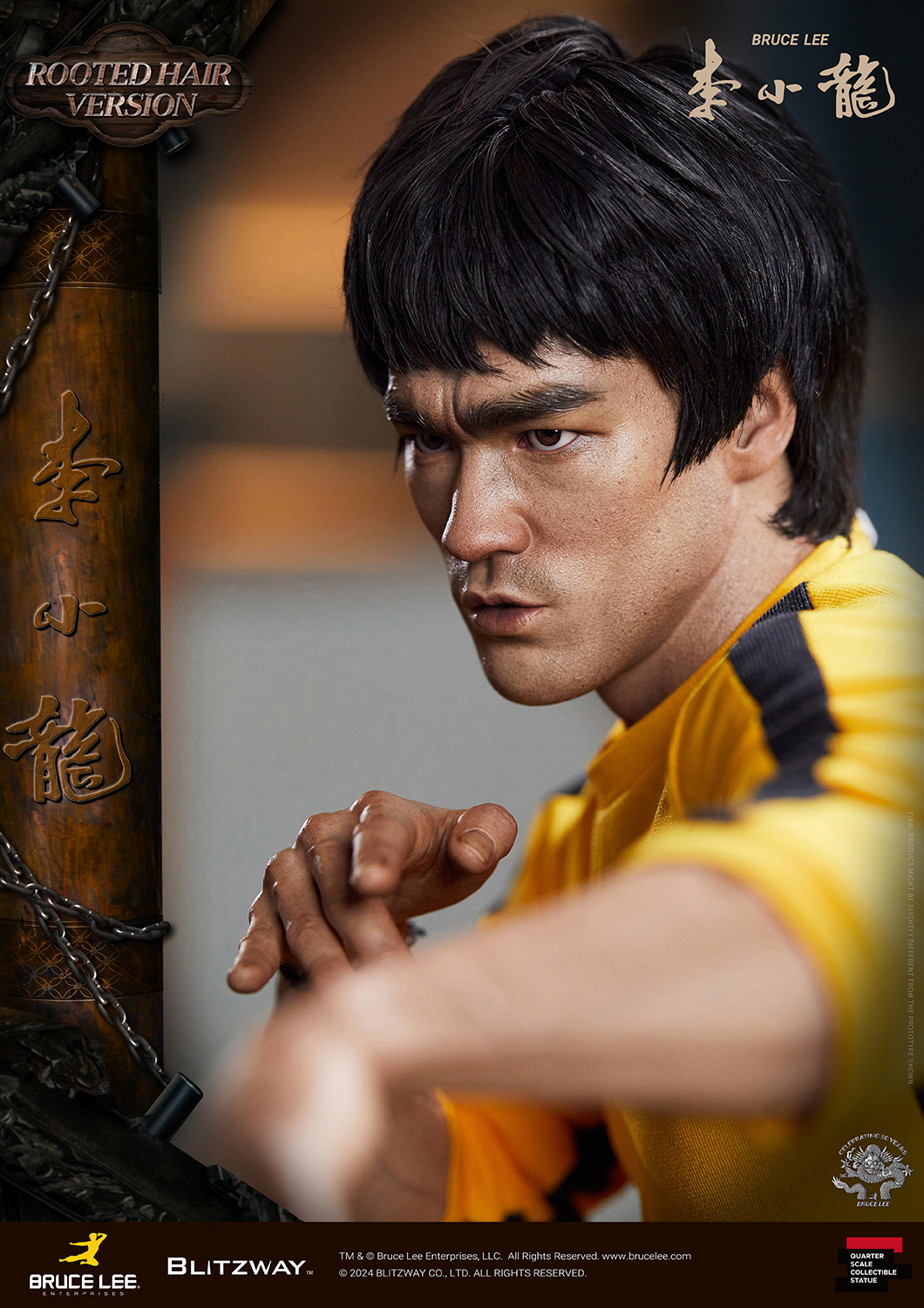 [สั่งจอง] Blitzway BW-SS-22401 1/4 : Bruce Lee Tribute 50th Anniversary Grafted Hair Version