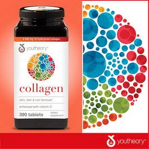 youtheory Collagen Advanced Formula ขนาด 390 Tablets Collagen Type 1, 2 & 3 with 18 Amino Acids สูตรเข้มข้น และ ครบถ้วน