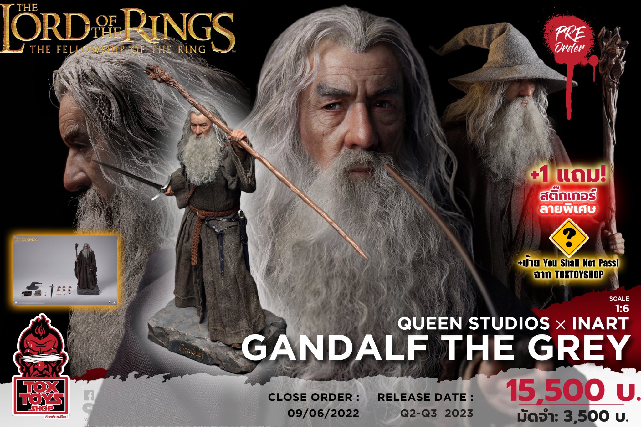 [สั่งจอง]Queen Studios × INART 1/6 : Gandalf the Grey