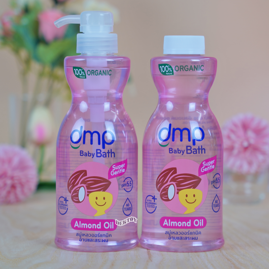 1 แถม1 DMP newborn ออร์แกนิค สบู่เหลวอาบน้ำสระผมสำหรับเด็กแรกเกิด 450 มล.แถม 450 มล.