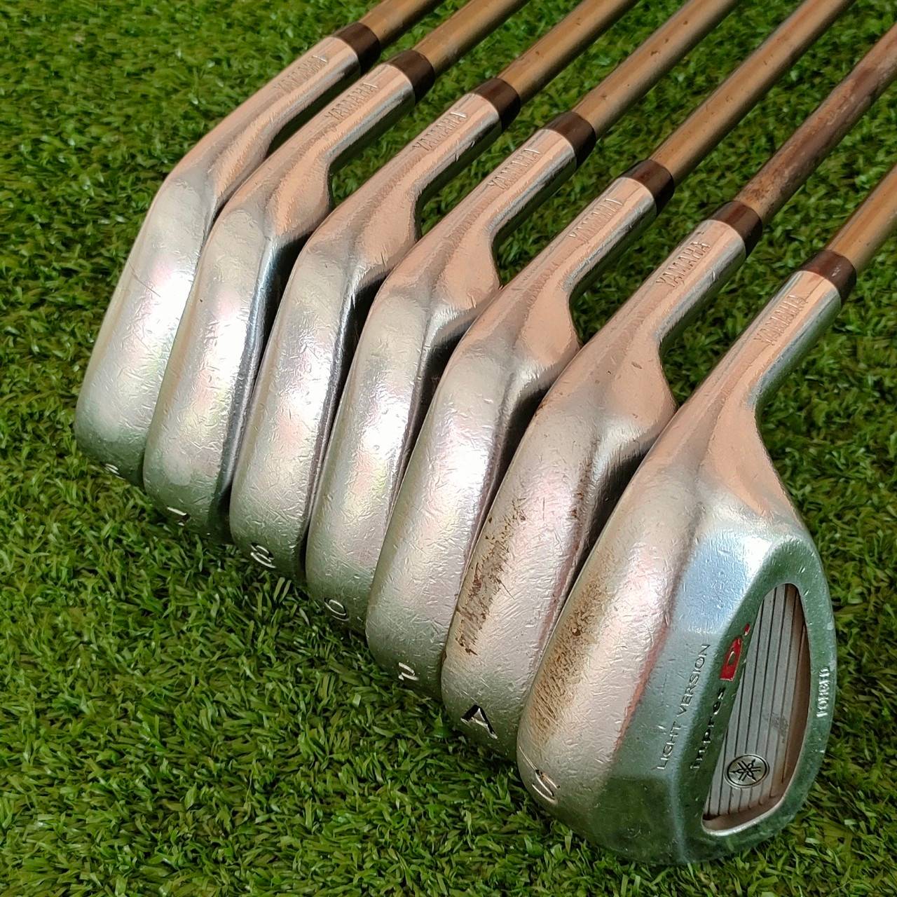** ไม้กอล์ฟสำหรับผู้หญิง ** ชุดเหล็ก YAMAHA INPRES D. มีเหล็ก 6-9 เเละ PW AW SW ก้าน YAMAHA INPRES D FLEX L เหล็ก FORGED แท้ๆ ลอย FORGED ไม้กอล์ฟมือสอง ของแท้ BY NakaraLuxurious