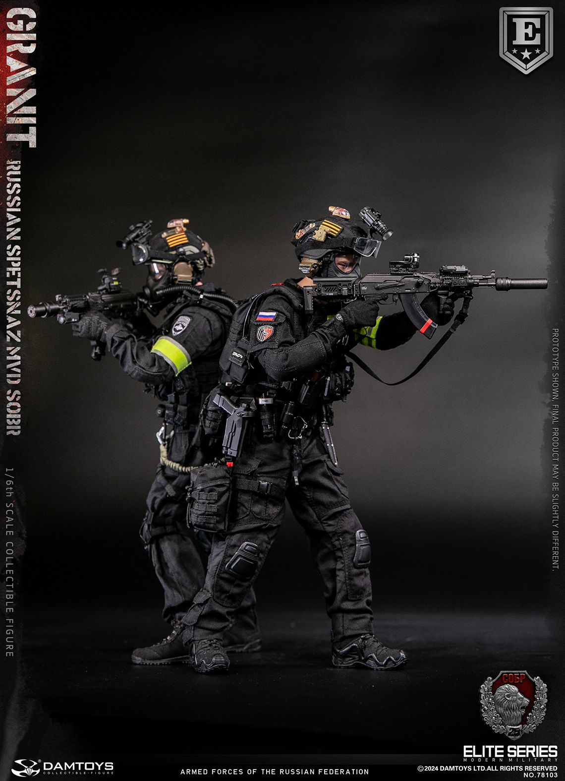 [พร้อมส่ง]DAMTOYS : 1/6 RUSSIAN SPETSNAZ MVD SOBR GRANIT- 78103S : SPECIAL EDITION