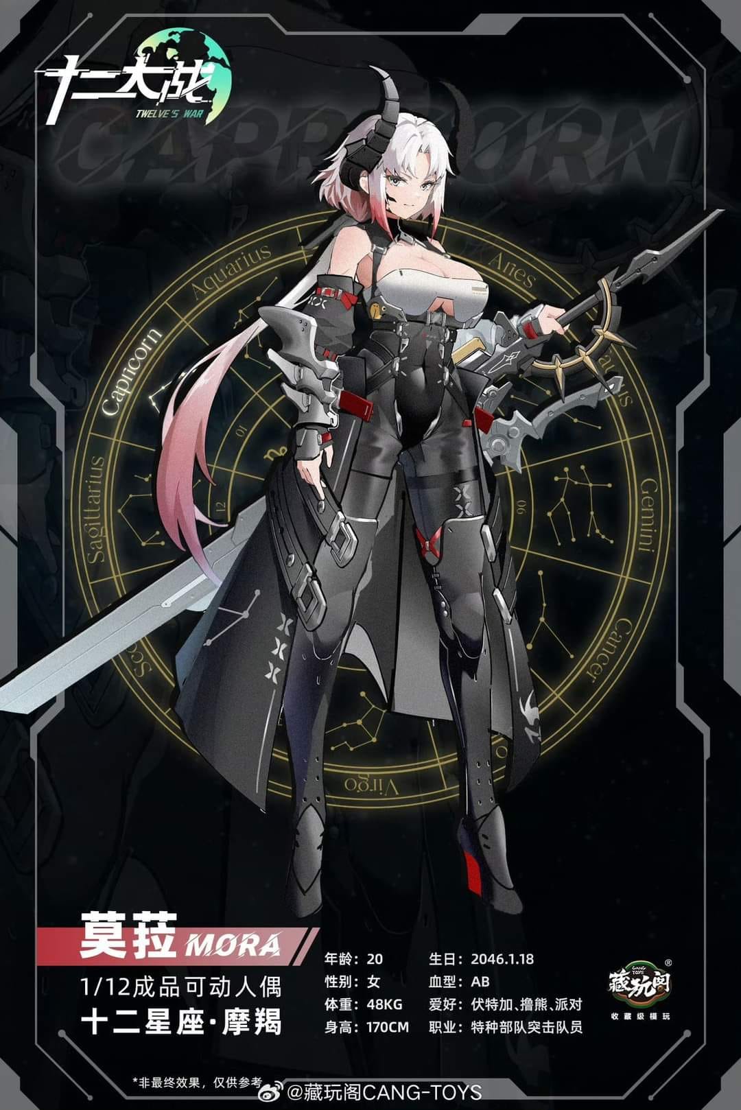 [สั่งจอง]Cang Toys 1/12 : Twelve War - Mora