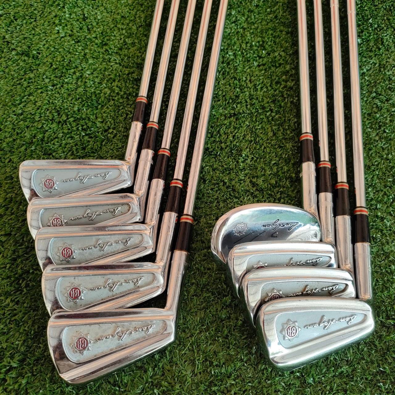 ** ไม้กอล์ฟสำหรับท่านที่ถนัดซ้าย ** ชุดเหล็ก BEN HOGAN PRODUCER BH มีเหล็ก 3-9 เเละ PW SW ก้าน APEX USA FLEX R เหล็กพรีเมี่ยมคลาสสิค วัสดุ FORGED ดั้งเดิม!! ไม้กอล์ฟมือสอง ของแท้ BY NakaraLuxurious