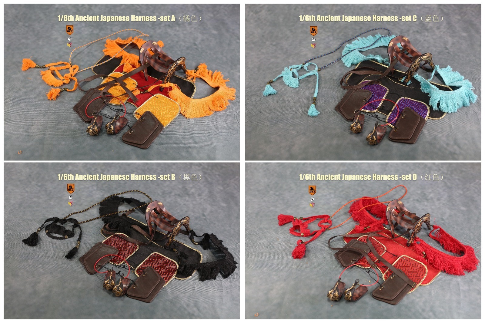[สั่งจอง]MR.Z MRZ056 1/6 animal model No.56 : Thoroughbreds （all 5 colours） MR.Z 1/6 : Ancient Japanese Harness Set