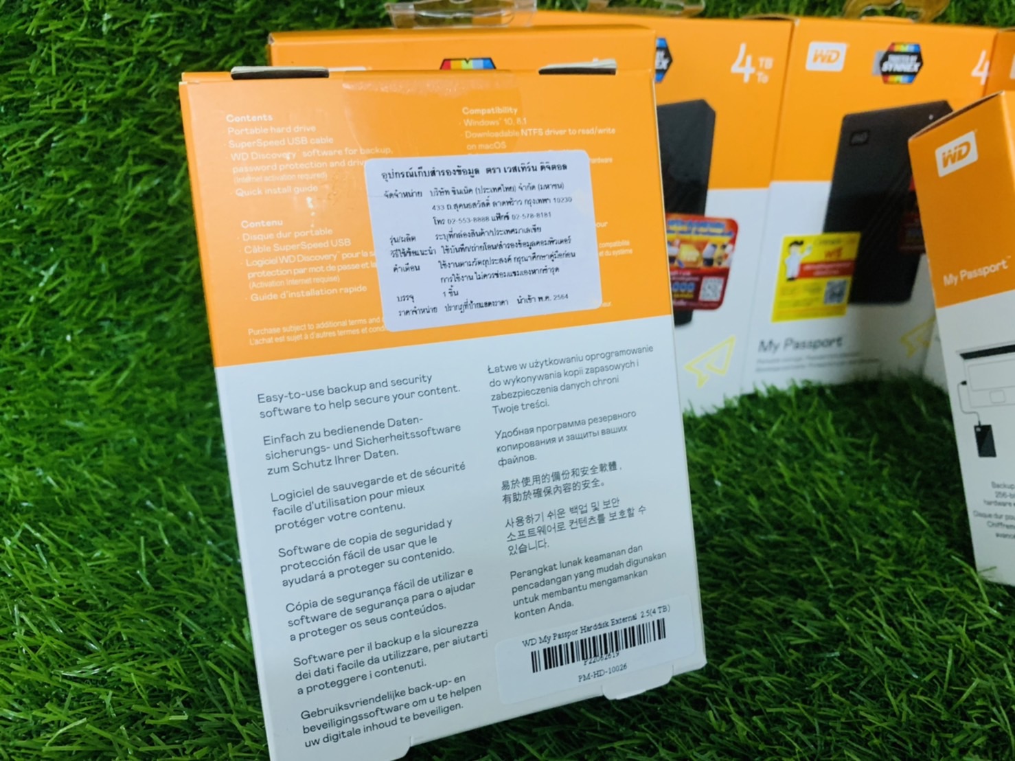 WD External Harddisk 4TB ฮาร์ดดิสก์แบบพกพา รุ่น NEW My Passport ,4 TB, USB 3.0 External HDD 2.5" ของใหม่