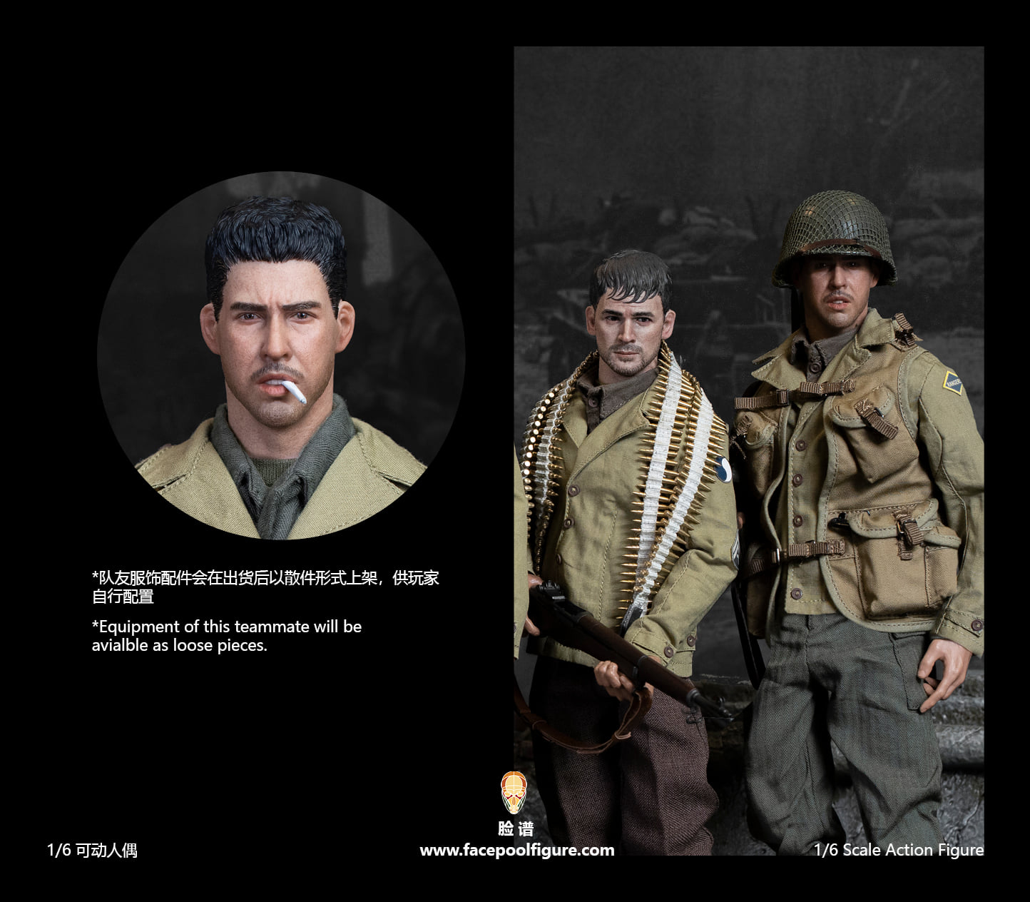 [สั่งจอง]Facepoolfigure FP004 1/6 : US 29th Infantry Technician France 1944