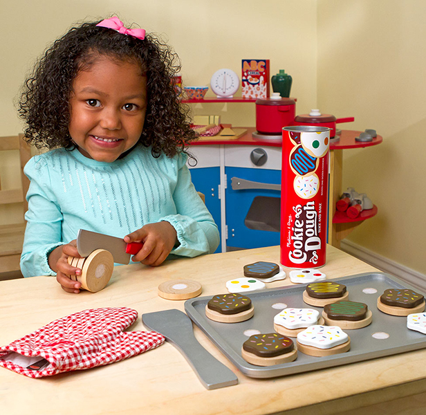 ชุดหลอดคุกกี้ ฝึกการเรียนรู้ ทำอาหาร ส่งเสริมการเล่นแบบสวมบทบาท จินตนาการ ต่อยอดความคิดริเริ่มสร้างสรรค์ Slice & Bake Cookie Set Melissa&Doug, ของเล่นเสริมพัฒนาการ, ของเล่น