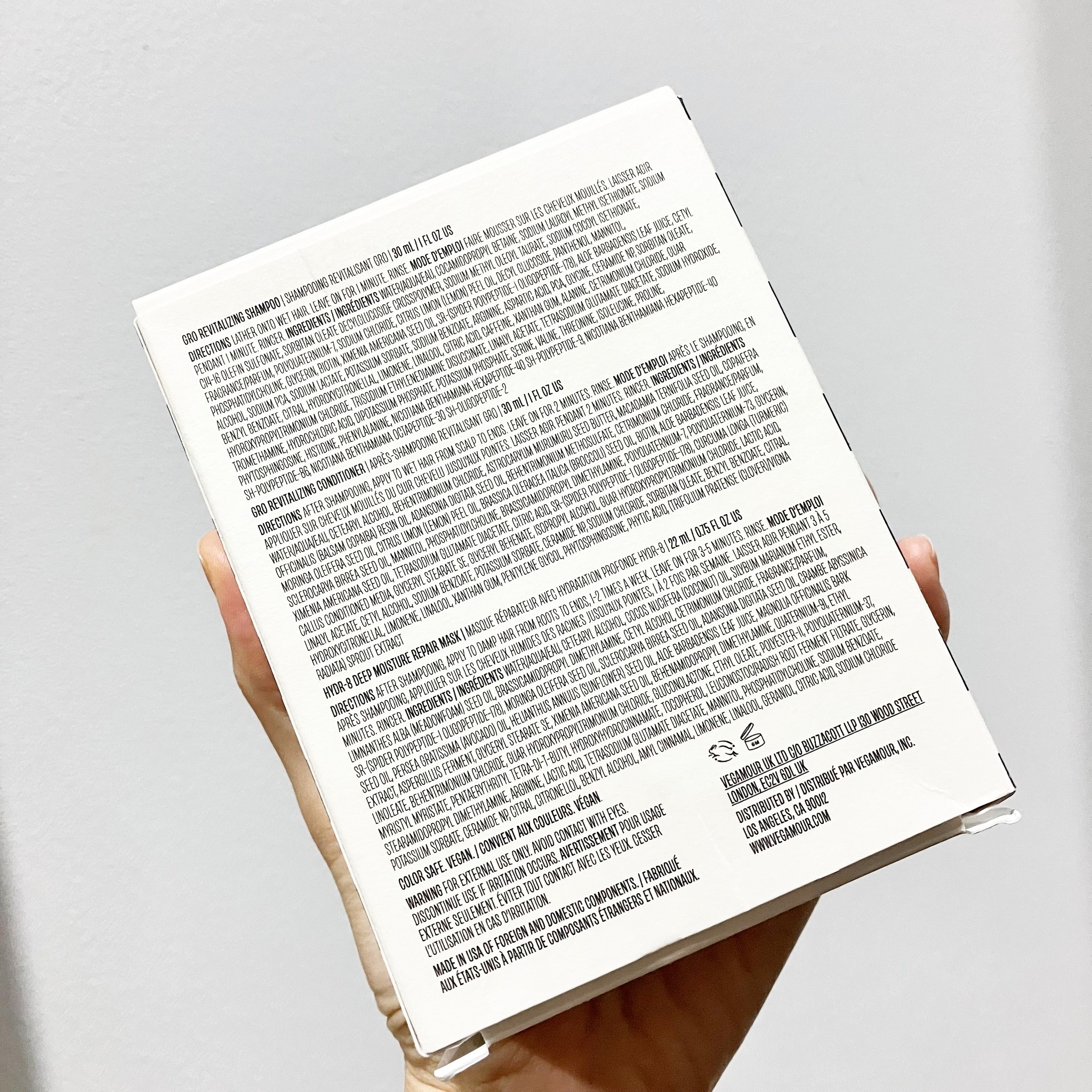 Vegamour Set 3 Pcs เซ็ตบำรุงผมสุดพรีเมี่ยม