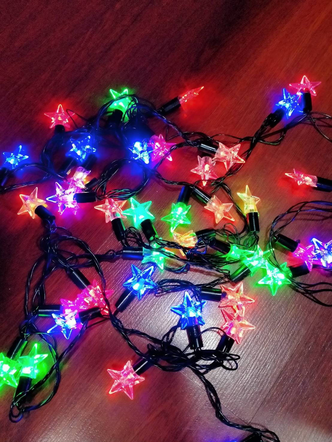 ไฟรูปดาว ไฟตกแต่ง ไฟประดับ LED 40 ดวง ยาว 5 เมตร ไฟตกแต่งตามเทศกาล HOTถูกที่สุด‼️