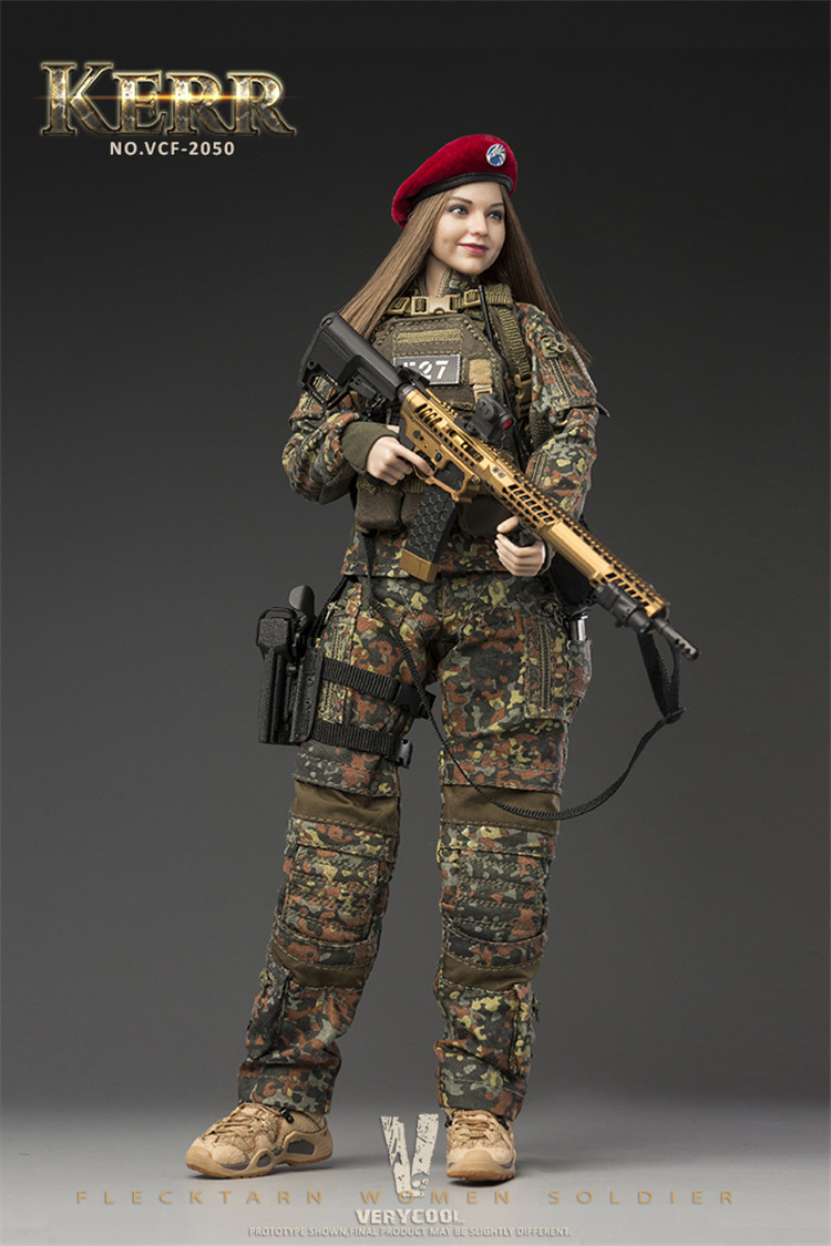 [สั่งจอง] VERYCOOL VCF-2050 1/6 KERR - FLECKTARN WOMEN SOLDIER Action Figure