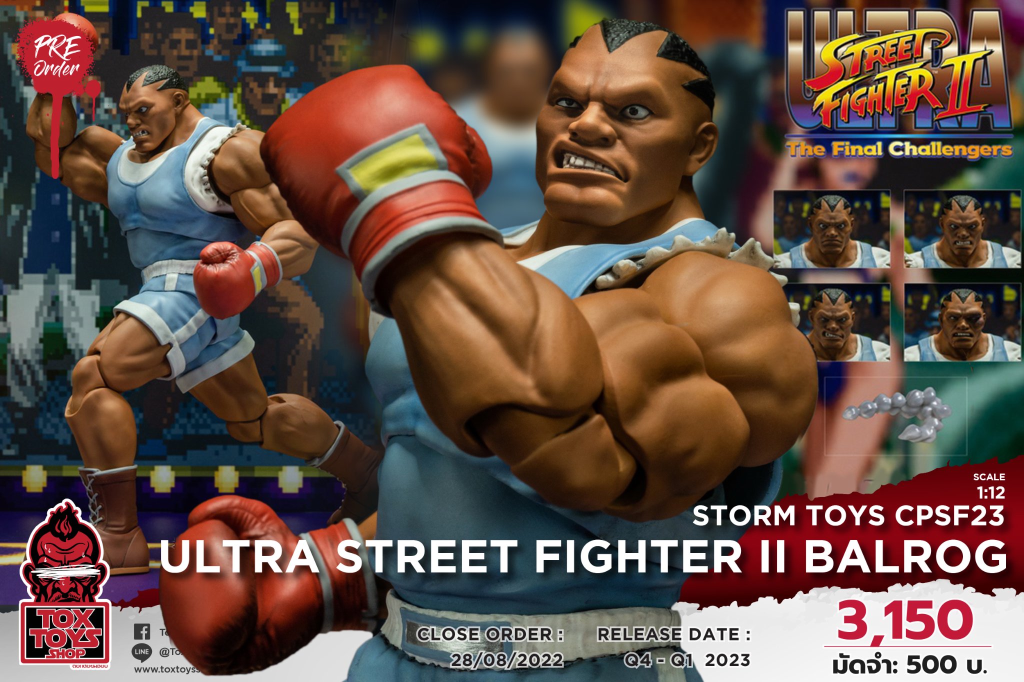[สั่งจอง]Storm Toys CPSF23 1/12 : Ultra Street Fighter II BALROG