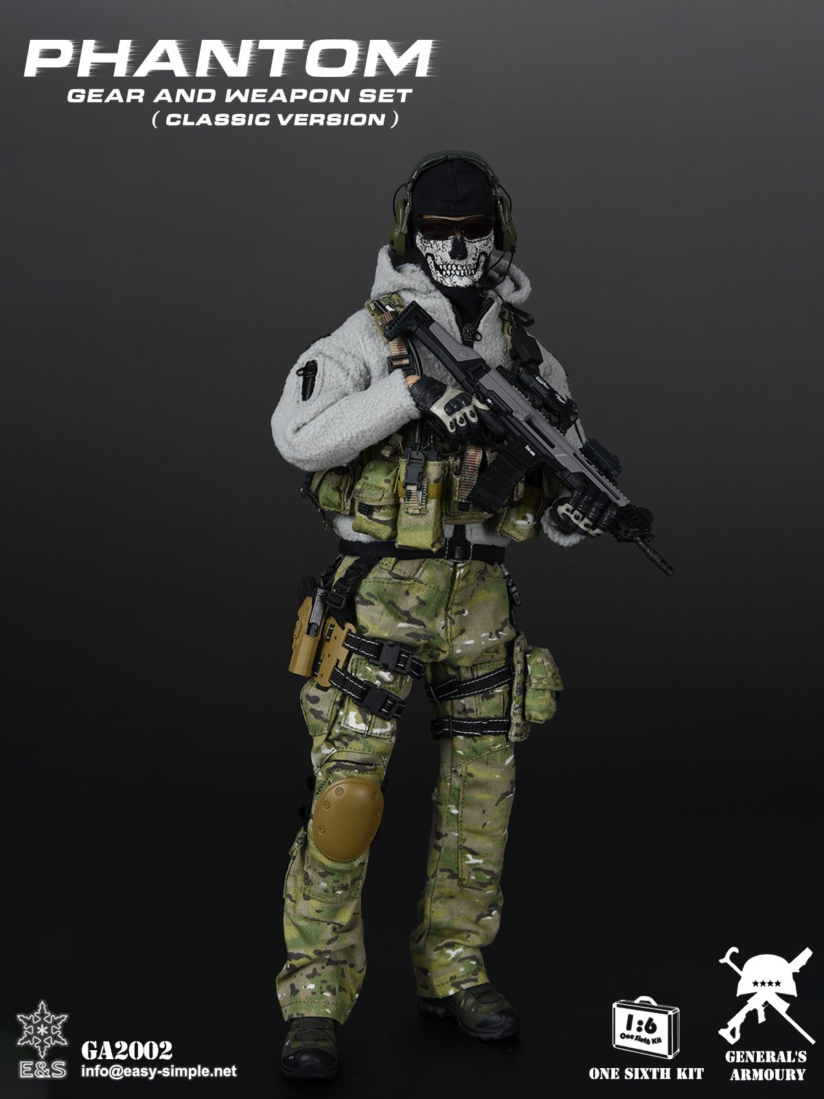 [สั่งจอง]General's Armoury GA2002 1/6 : Phantom Gear And Weapon Set (Classic Version)