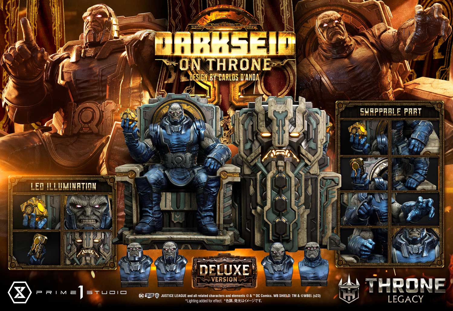 [สั่งจอง] Prime 1 Studio : Darkseid on Throne (Design by Carlos D'Anda)