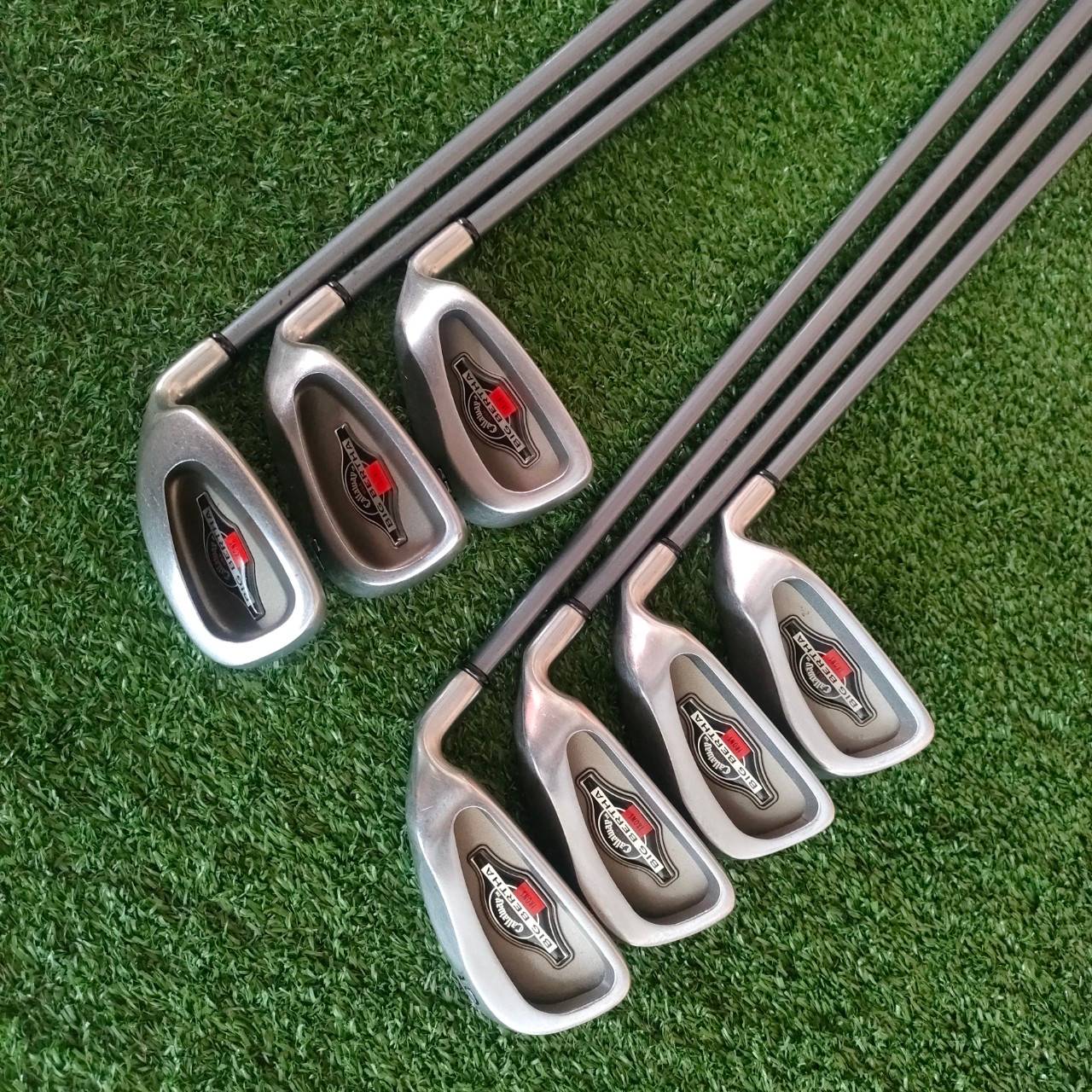ชุดเหล็ก CALLAWAY BIG BERTHA มีเหล็ก 5-9 PW และ SW ก้าน RCH 90 FLEX R รุ่นสร้างชื่อสุดๆของ Callaway Golf เป็นเหล็กที่ตีง่ายมาก CAVITY ใหญ่ ไม้กอล์ฟมือสอง ของแท้ BY NakaraLuxurious