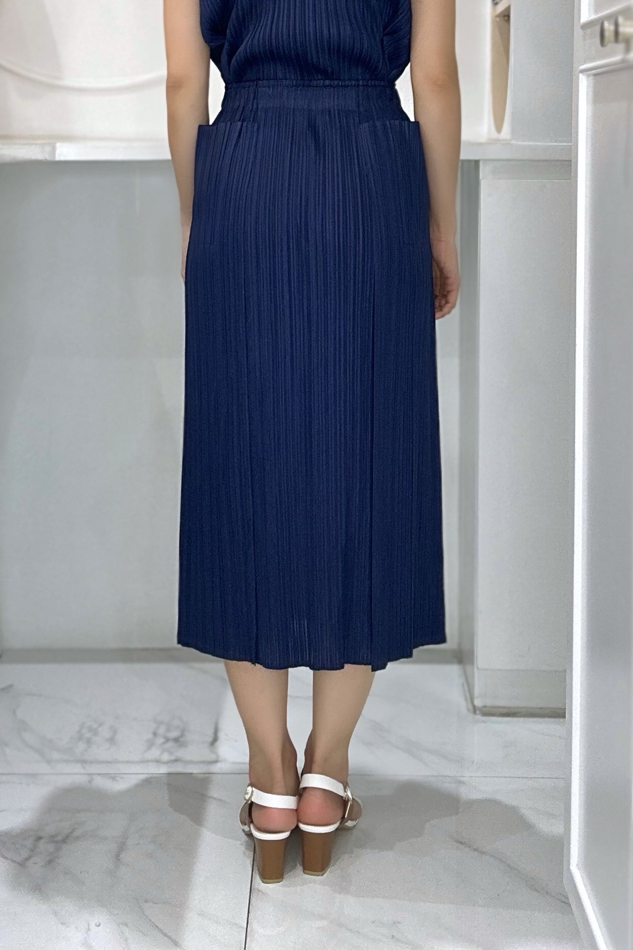 ปรับราคาลง20%!! ยาว 32นิ้ว! 2MUAY รุ่น GJO1265 กระโปรงพลีทคุณภาพ DOUBLE LAYER PLEATED SKIRT 8 สี FREE SIZE