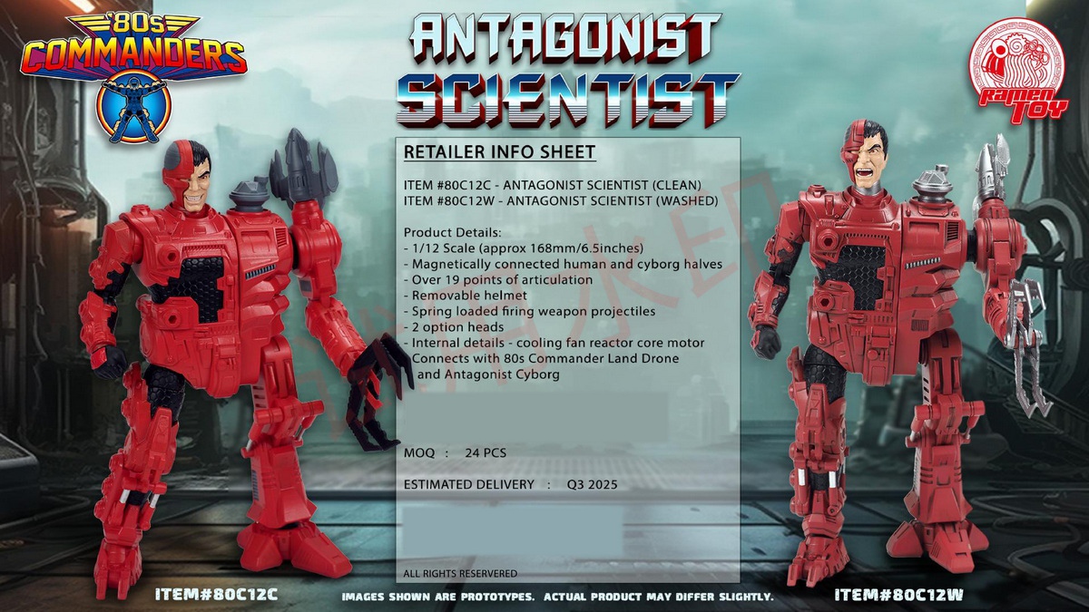 [สั่งจอง] Ramen Toy 1/12 : 80s Commanders - ANTAGONIST SCIENTIST