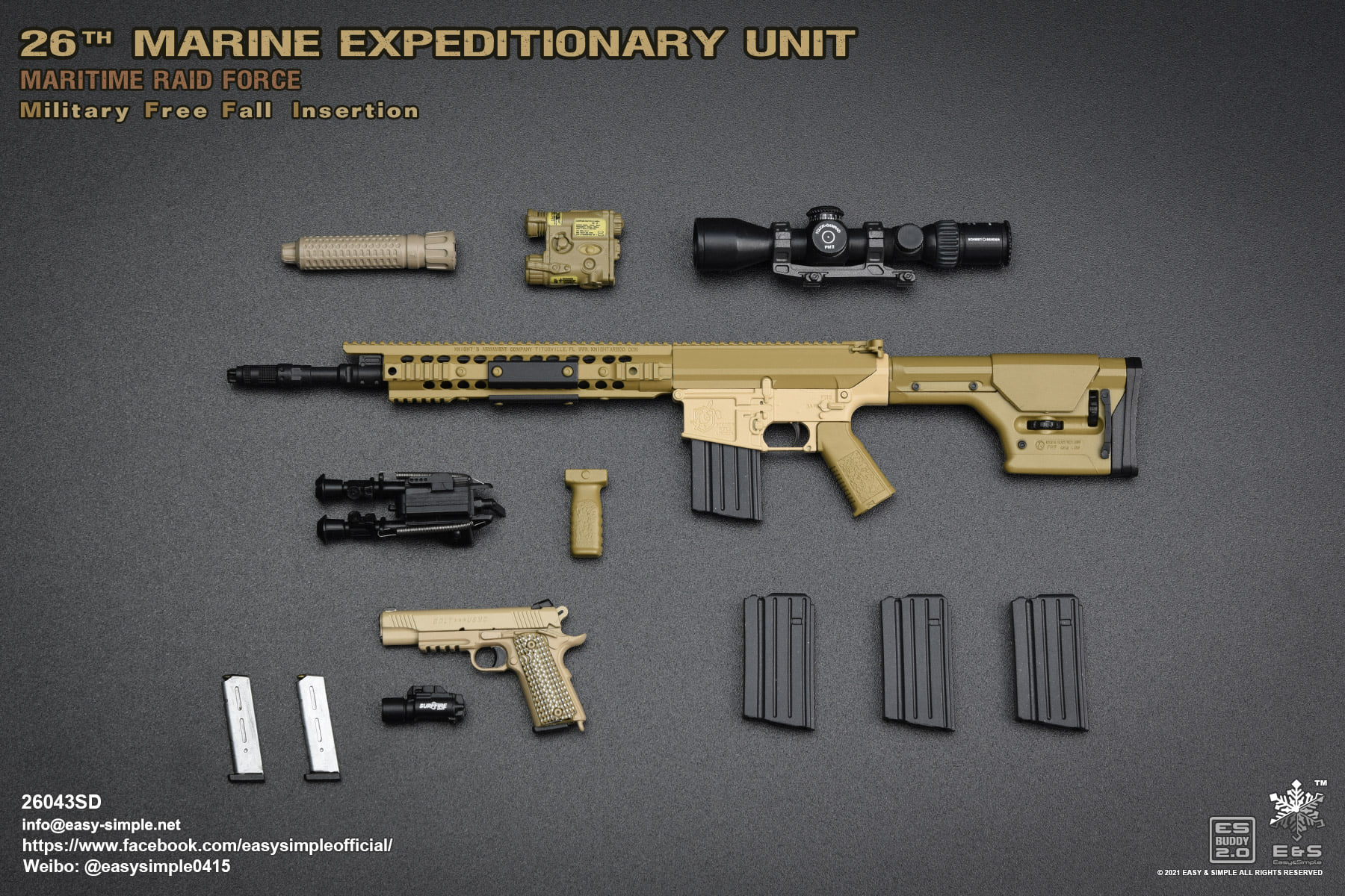 [สั่งจอง]Easy&Simple 26043S : 31ST MEU MRF Military Free Fall Insertion