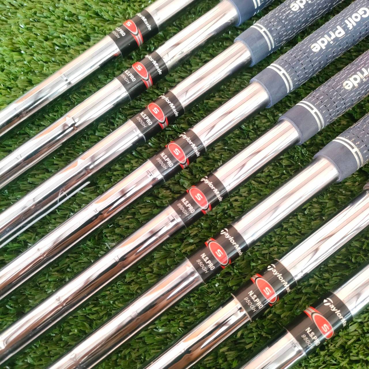 🏌️ ชุดเหล็ก TAYLORMADE BURNER มีเหล็ก 5-9 เเละ PW AW SW ก้าน N.S.PRO 950 GH FLEX S สภาพสวยเดิมๆ ไม้กอล์ฟมือสอง ของแท้ BY NakaraLuxurious