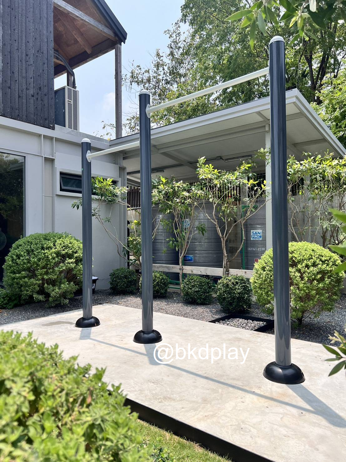 เครื่องออกกำลังกาย กลางแจ้ง ชุดบาร์โหน 2 ระดับ ลานกีฬา อเนกประสงค์ สนามกีฬา สั่งทำ 10-20 วัน