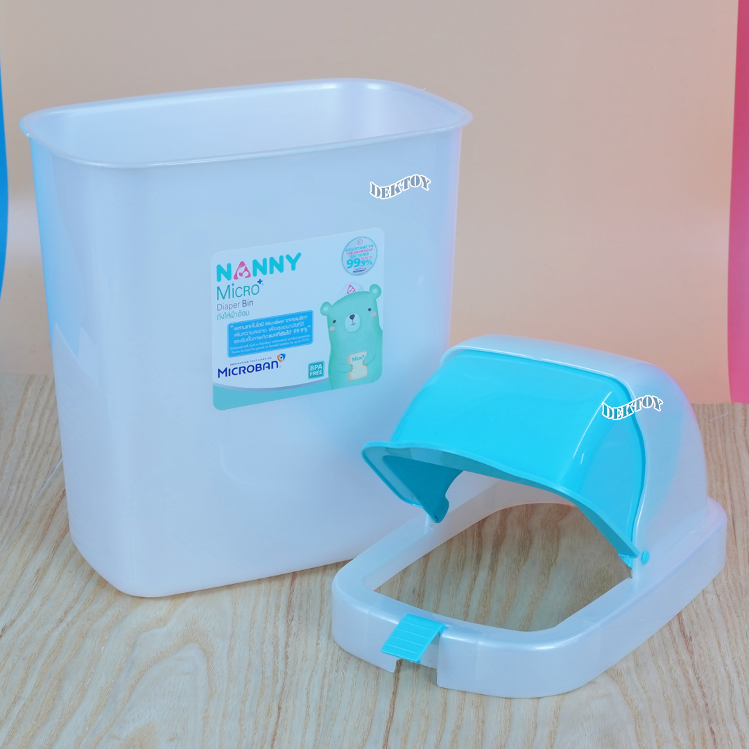 Nanny แนนนี่ ถังขยะเหลี่ยมฝา 9 ลิตร N3378