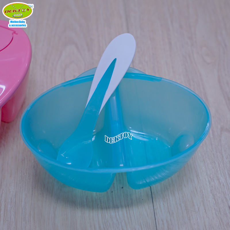 Nanny แนนนี่ ชามป้อนอาหารเด็ก แบบแบ่งช่อง พร้อมช้อน N105