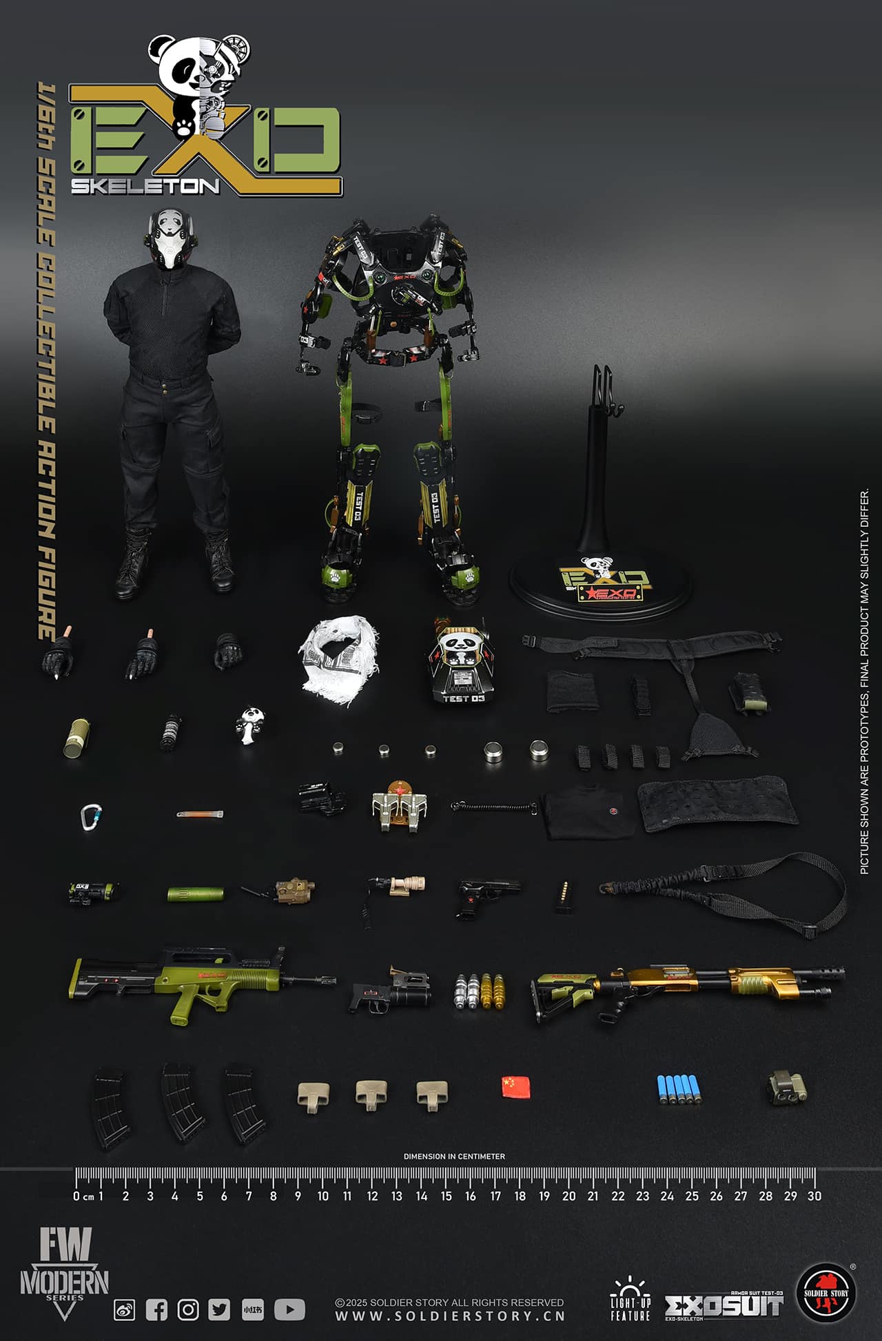 [สั่งจอง]SOLDIER STORY 1/6 : EXO-Skeleton Armor Suit Test -03 “Panda Division”