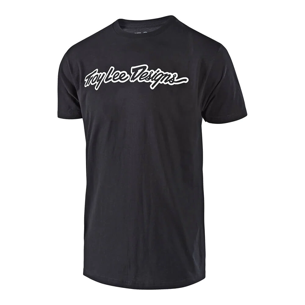 เสื้อยืด Troy Lee Designs Short Sleeve Tee Signature Black