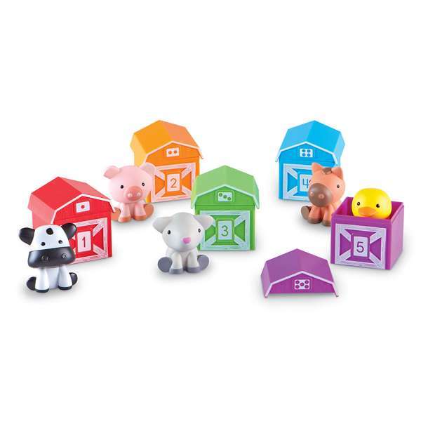 ฟาร์มสัตว์น่ารู้ เรียนรู้สีสัน และการนับจำนวน,ของเล่นเสริมพัฒนาการ, ของเล่นเด็กอนุบาล, สื่อการสอนคณิตศาสตร์