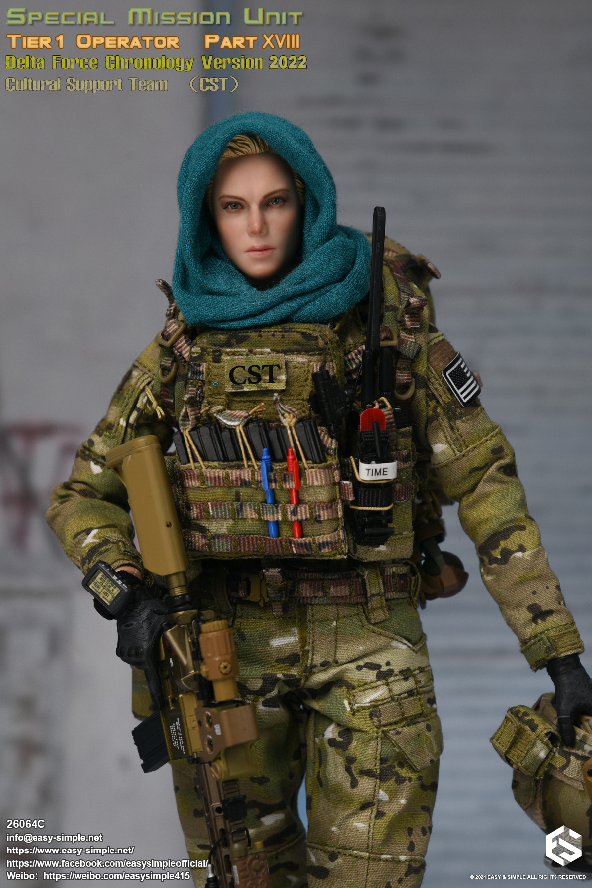[สั่งจอง]Easy&Simple 26064C 1/6 : Special Mission Unit Tier1 Operator Part XVIII Delta Force Chronology Version 2022